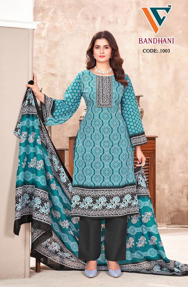 Bandhani Vol 1 By Vandana Printed Cotton Dress Material Suppliers In Mumbai
